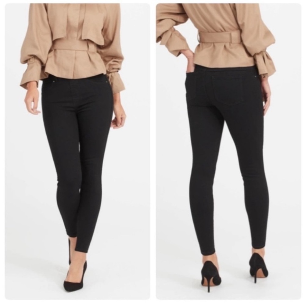 Spanx Ankle Skinny Jeans Black #20278R Size XL‎